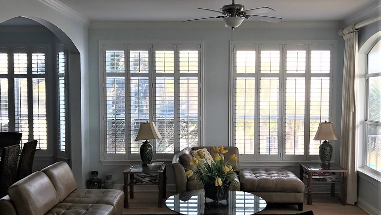 Fort Lauderdale family room shutters